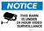 Notice: Video Surveillance with Graphic - Wall Sign