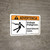 Warning: Hazardous Voltage Keep Away Spanish with Graphic Landscape ANSI - Wall Sign
