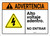 Warning: High Voltage Inside Do Not Enter Spanish with Graphic Landscape ANSI - Wall Sign