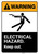 Warning: Electrical Hazard Keep Out with Graphic Portrait ANSI - Wall Sign