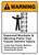 Warning: Exposed Buckets and Moving Parts Can Cause Severe Injury with Graphic Portrait ANSI - Wall Sign