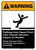 Warning: Falling Into Open Port Can Cause Injury with Graphic Portrait ANSI - Wall Sign