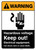 Warning: Hazardous Voltage Keep Out Electrical Equipment with Graphic Portrait ANSI - Wall Sign