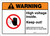 Warning: High Voltage Inside Keep Out with Graphic Landscape ANSI - Wall Sign