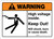 Warning: High Voltage with Graphic Portrait ANSI - Wall Sign