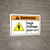 Warning: High Voltage Keep Out Authorized Personnel Only with Icons Landscape ANSI - Wall Sign
