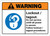 Warning: Moving Conveyor Risk of Serious Injury with Graphic Landscape ANSI - Wall Sign