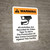 Warning: All Activities Are Recorded On Video Tape with Icon Portrait - Wall Sign