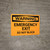 Warning: Emergency Exit Do Not Block Landscape - Wall Sign