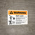 Warning: Keep Clear Gate May Move At Any Time with Icons Landscape - Wall Sign