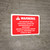 Warning: Actuation Will Cause Fire Suppression Gas To Discharge Landscape - Wall Sign