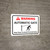 Warning: Automatic Gate Stay Clear with Icon Landscape - Wall Sign