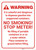 Warning: No Smoking Stop Meter Portrait - Wall Sign