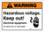 Warning: Hazardous Voltage Keep Out with Icon Landscape - Wall Sign