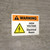 Warning: High Voltage Electrical Room Landscape - Wall Sign