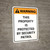 Warning: Property Protected By Security Patrol Portrait - Wall Sign