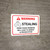 Warning: Stealing From These Premises Will Lead to Arrest Landscape - Wall Sign