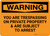 Warning: You Are Trespassing On Private Property And Are Subject To Arrest Landscape - Wall Sign