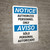 Notice: Admittance Authorized Personnel Bilingual Spanish Portrait - Wall Sign