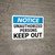 Notice: Admittance Unauthorized Keep Out Landscape - Wall Sign