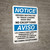 Notice: Drivers Restricted Truck Loading Dock No Exceptions Bilingual Spanish Portrait - Wall Sign