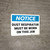 Notice: Dust Area Respirator Must Be Worn Landscape - Wall Sign