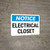 Notice: Electrical Closet Landscape - Wall Sign