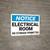 Notice: Electrical Room No Storage Permitted Landscape - Wall Sign