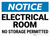 Notice: Electrical Room No Storage Permitted Landscape - Wall Sign