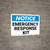 Notice: Emergency Response Kit Landscape - Wall Sign