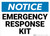Notice: Emergency Response Kit Landscape - Wall Sign