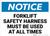Notice: Forklift Safety Harness At All Times Landscape - Wall Sign