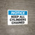Notice: Keep All Cylinders Chained Landscape - Wall Sign