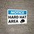 Notice: Hard Hat Area Hard Hat Icon Landscape - Wall Sign