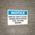 Notice: Hard Hat Safety Glasses Hearing Protection Steel Toe Shoes Required Landscape - Wall Sign