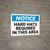 Notice: Hard Hats Required In This Area Landscape - Wall Sign