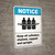 Notice: Keep Cylinders Chained Capped Upright Chained Cylinders Icon Portrait ANSI - Wall Sign