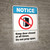 Notice: Keep Door Closed At All Times Do Not Prop Open with Prohibition Icon Portrait ANSI - Wall Sign