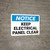 Notice: Keep Electrical Panel Clear Landscape - Wall Sign