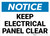 Notice: Keep Electrical Panel Clear Landscape - Wall Sign