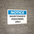 Notice: Maintenance Personnel Only Landscape - Wall Sign
