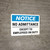 Notice: No Admittance Except To Employees On Duty Landscape - Wall Sign