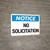 Notice: No Solicitation Landscape - Wall Sign
