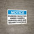 Notice: Parking Facilities Under Camera Surveillance Landscape - Wall Sign