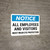Notice: Employees and Visitors Must Wear Eye Protection Landscape - Wall Sign