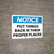 Notice: Put Things Back In Proper Places Landscape - Wall Sign