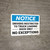 Notice: Drivers Restricted Truck Loading Dock Only No Exceptions Landscape - Wall Sign