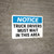 Notice: Truck Drivers Must Wait In This Area Landscape - Wall Sign