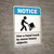 Notice: Use Hand Truck To Move Heavy Objects Person with Handtruck Icon Landscape ANSI - Wall Sign