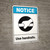 Notice: Use Handrails Handrail Icon Portrait - Wall Sign